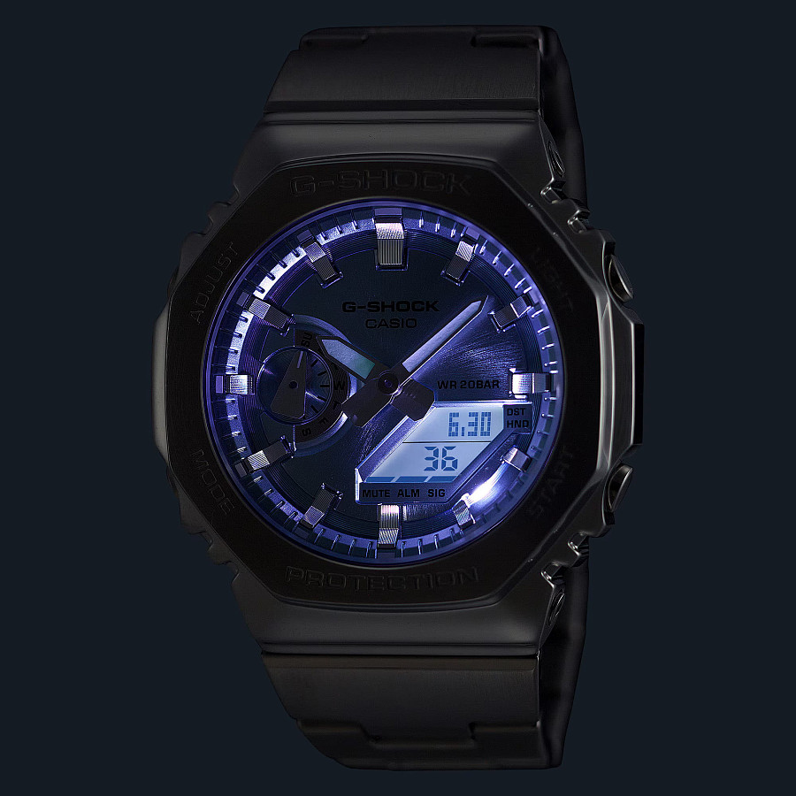 Часы Casio G-Shock GM-2110D-2A — сталь металл, Япония