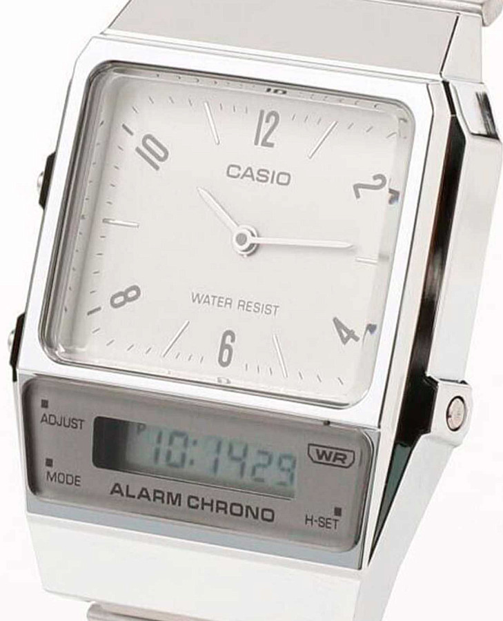 Часы Casio Vintage AQ-800E-7A2DF (AQ-800E-7A2) — белый, пластик