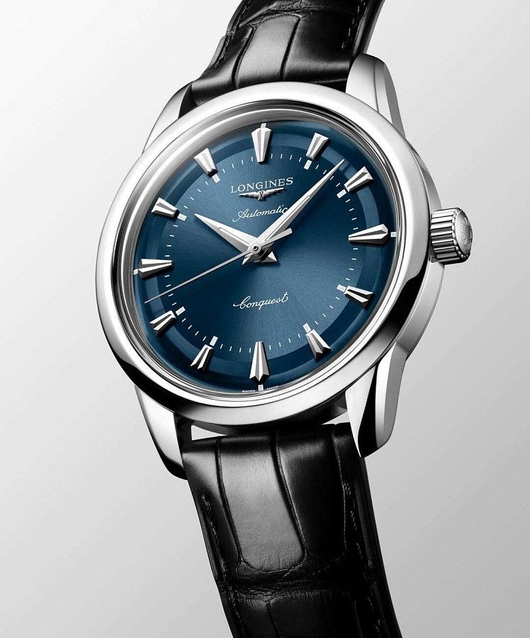 Часы Longines Conquest Heritage L1.649.4.92.2 — механические, металл сталь