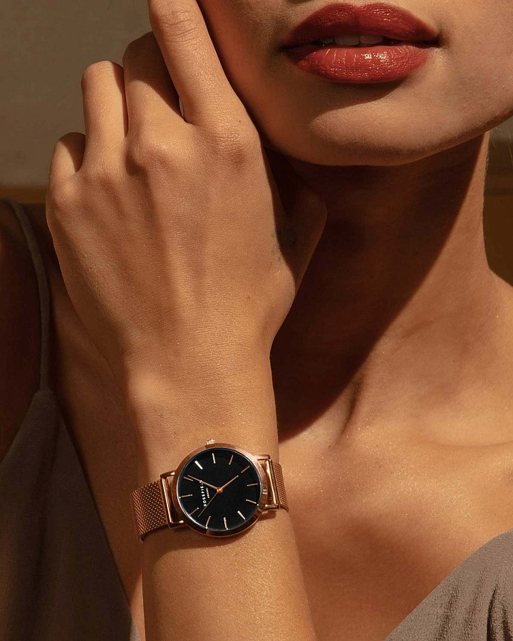 Часы Rosefield The Mercer TBR-T59 — женские, сталь c pvd покрытием