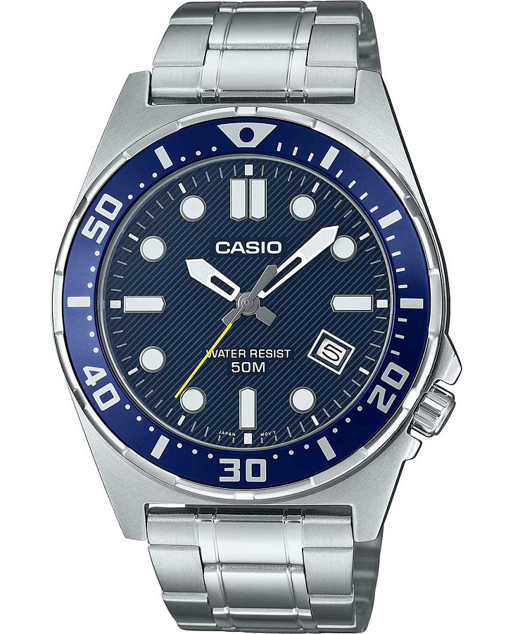 Часы Casio Collection MTD-135D-2A — мужские, синий