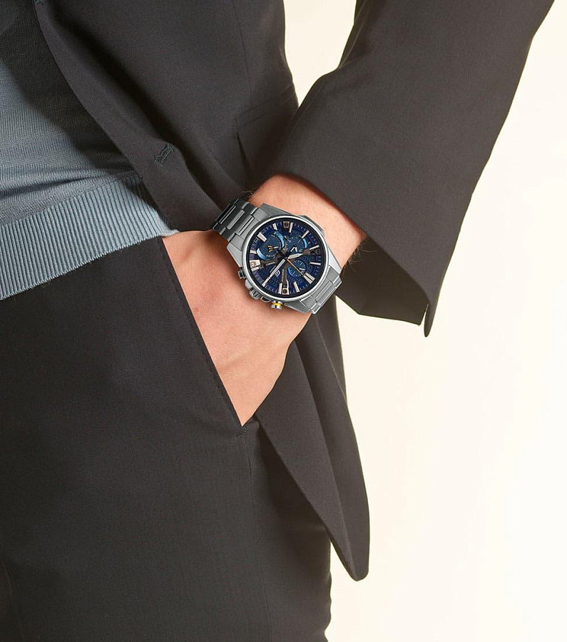 Часы Casio Edifice EQB-1200D-2AER — кварцевые, карбон металл