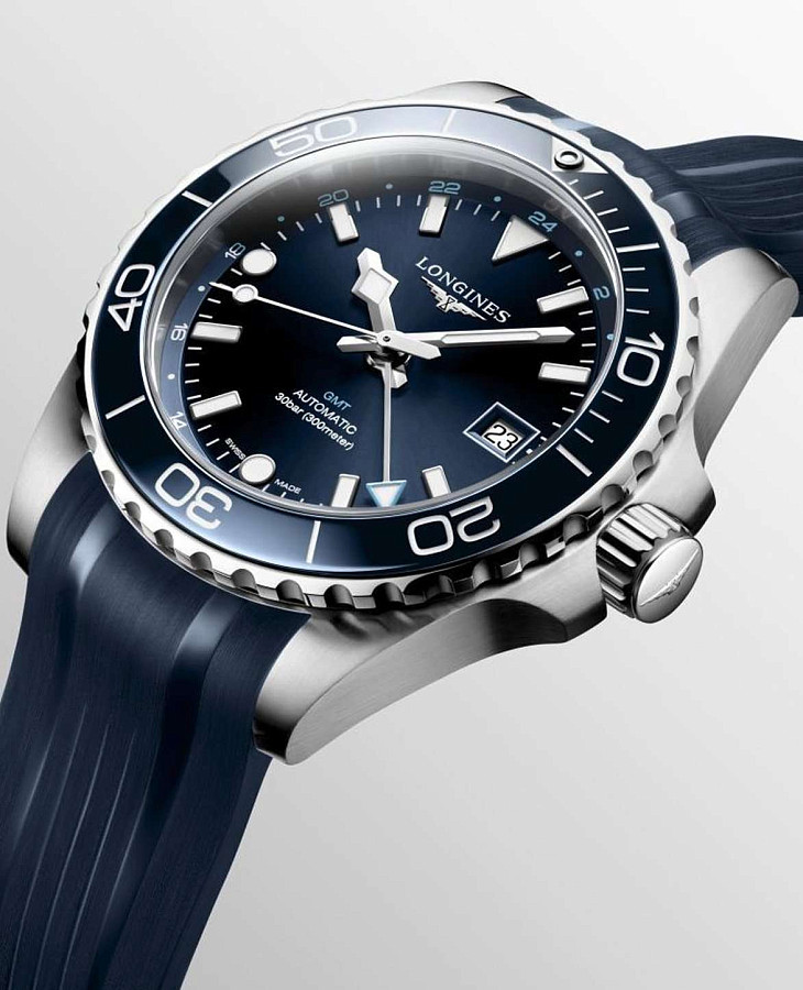 Часы Longines HydroConquest L3.790.4.96.9 — мужские, каучук