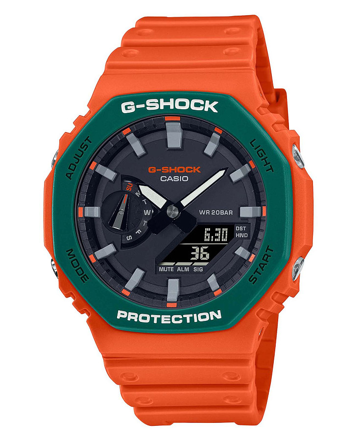 Часы Casio G-Shock GA-2110SC-4A — мужские, серый
