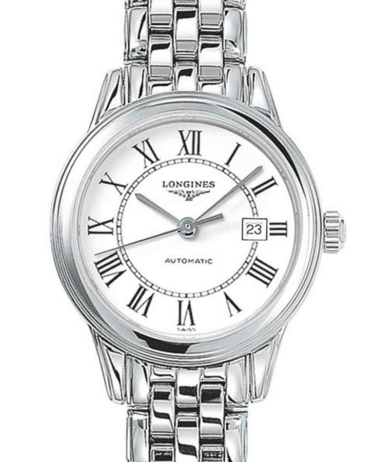 Часы Longines Flagship L4.374.4.21.6 — механические, металл сталь