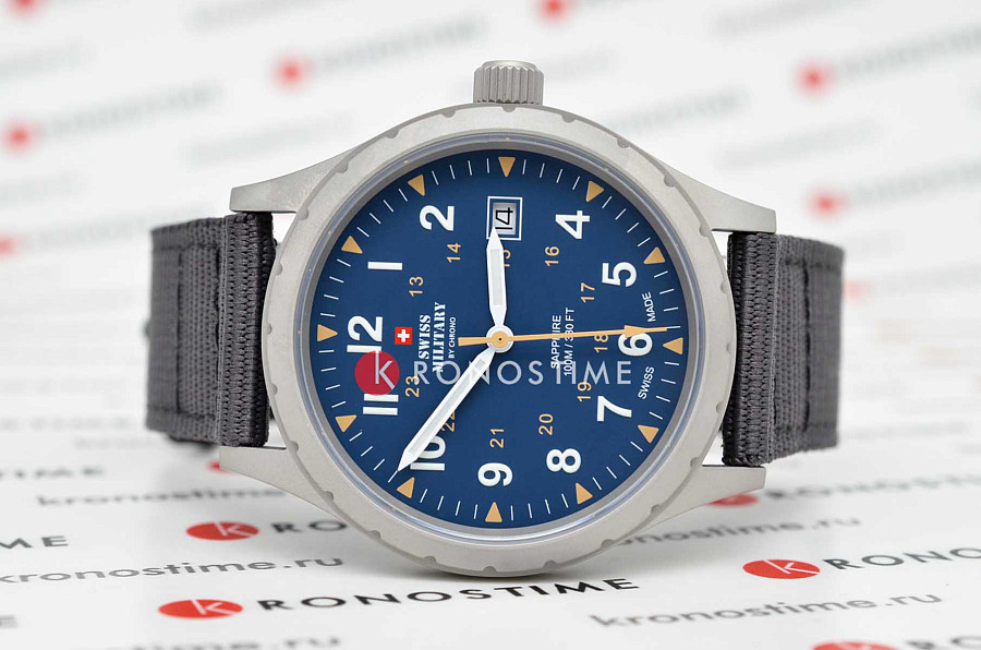 Часы Swiss Military by Chrono Classic Army SM34108.05 — кварцевые, металл сталь