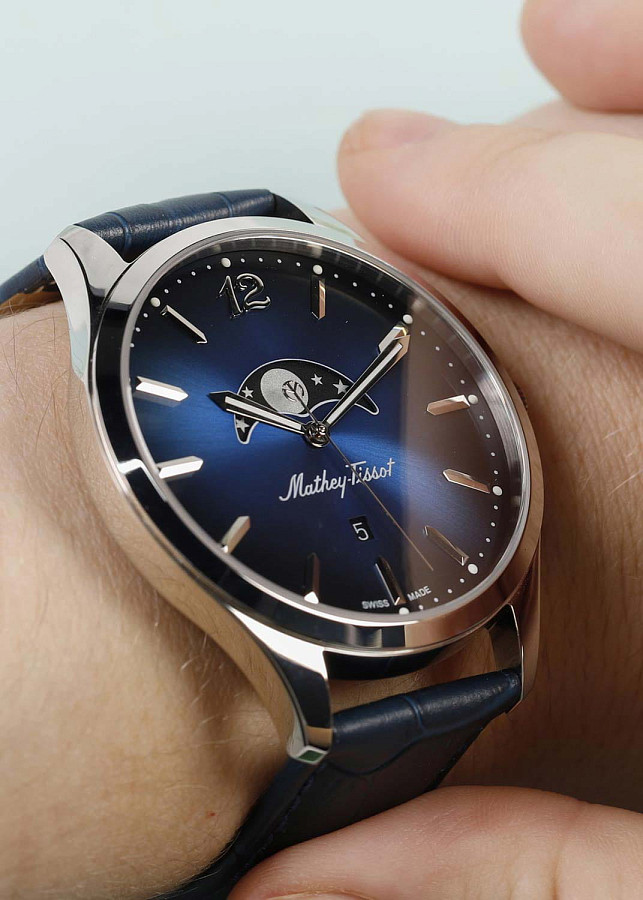 Часы Mathey-Tissot Urban H411LABU — кварцевые, сталь металл