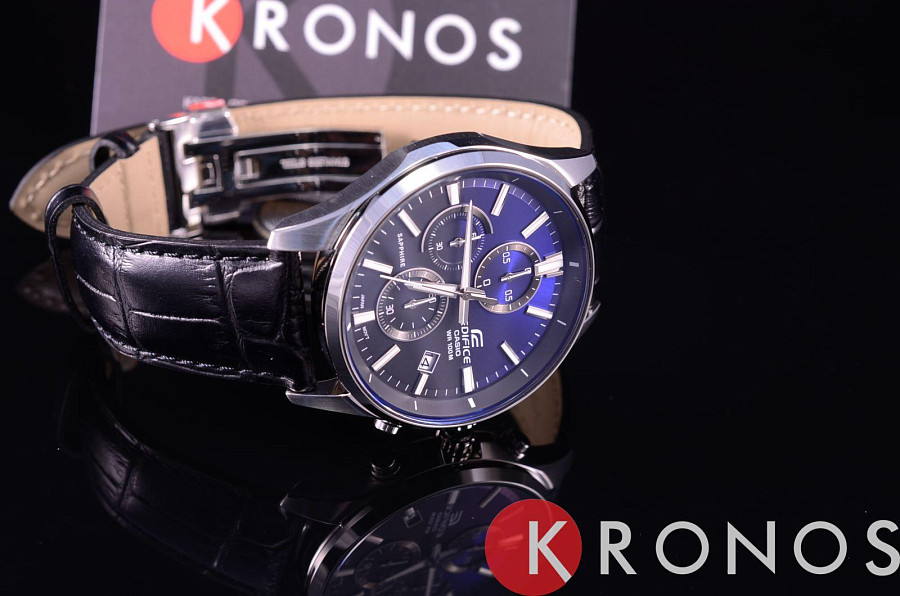Часы Casio Edifice EFB-530L-2A — кварцевые, металл сталь