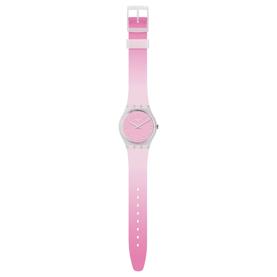 Часы Swatch Gent All Pink GE273 — кварцевые, пластик