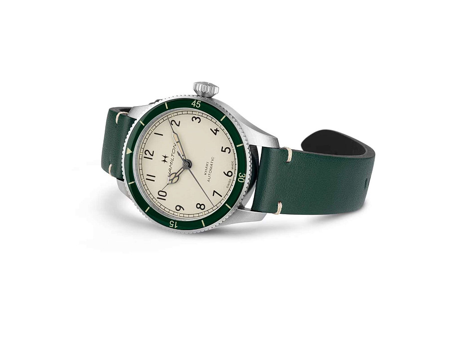 Часы Hamilton Khaki Aviation Pilot Pioneer Auto 38mm H76255810 — кожаный, мужские