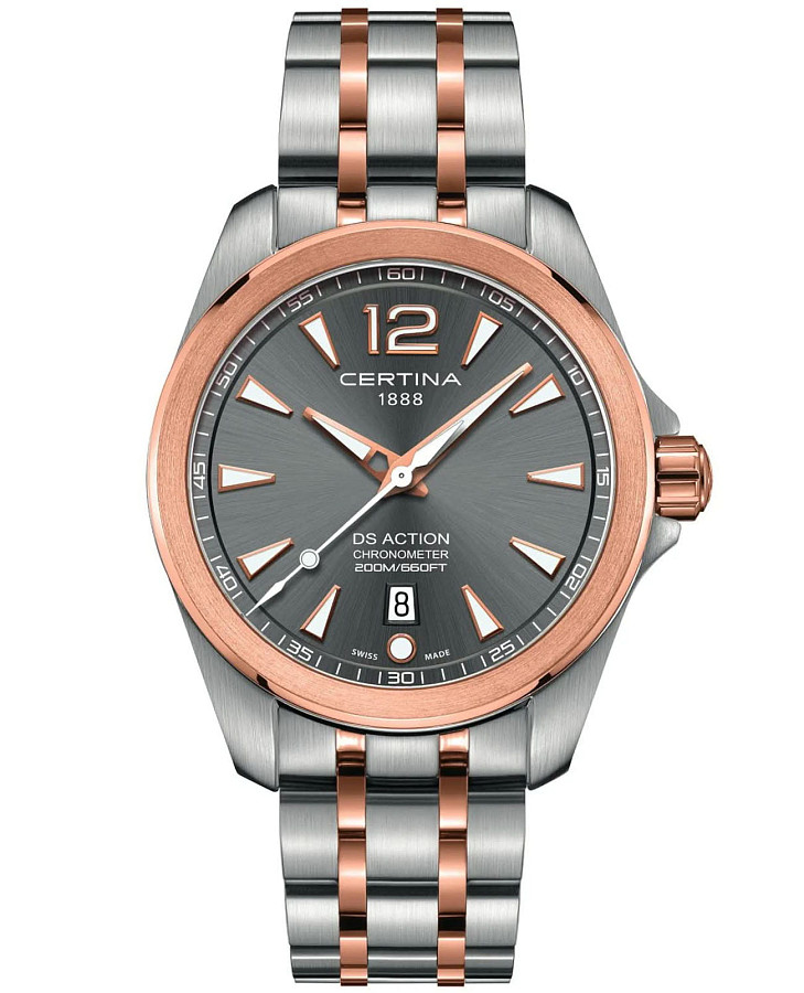 Часы Certina DS Action C032.851.22.087.00 — мужские, серый