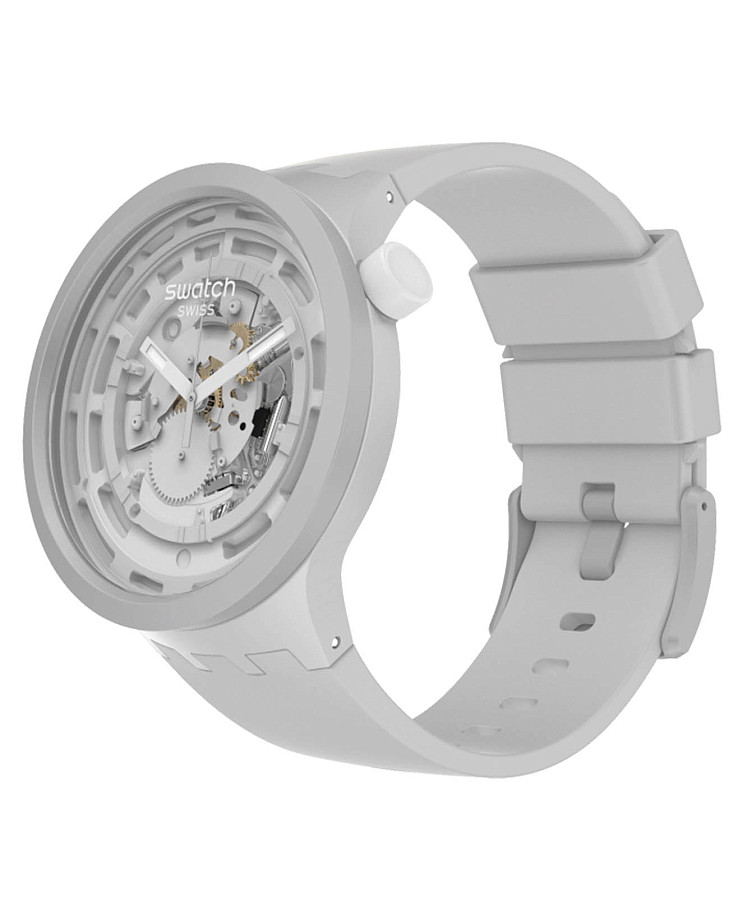 Часы Swatch Big Bold Bioceramic Lacquered SB03M100 — мужские, силикон
