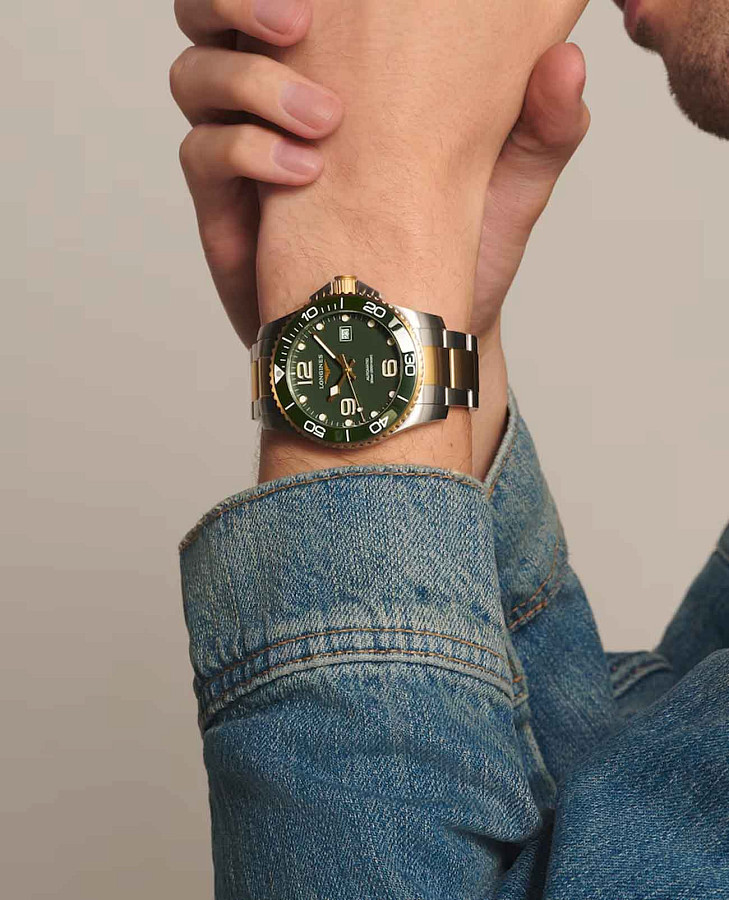 Часы Longines HydroConquest L3.782.3.06.7 — мужские, нержавеющая сталь с pvd-покрытием
