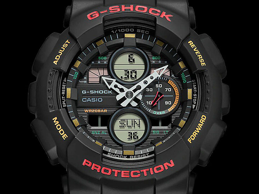 Часы Casio G-Shock GA-140-1A4DR (GA-140-1A4) — артикул GA-140-1A4, мужские
