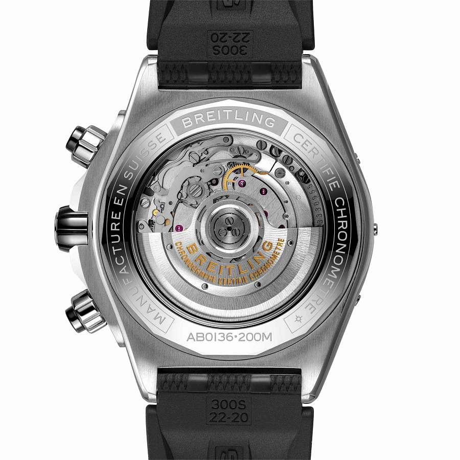 Часы Breitling Super Chronomat B01 44 AB0136251L1S1 — каучук, мужские