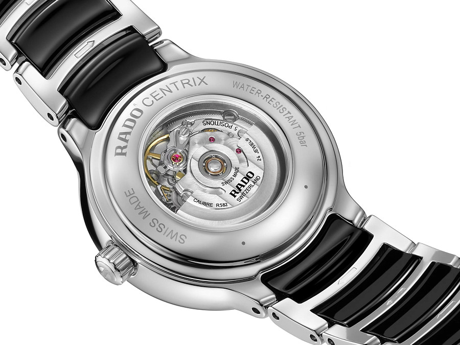 Часы Rado Centrix Automatic Diamonds R30020742 — сталь металл, Швейцария