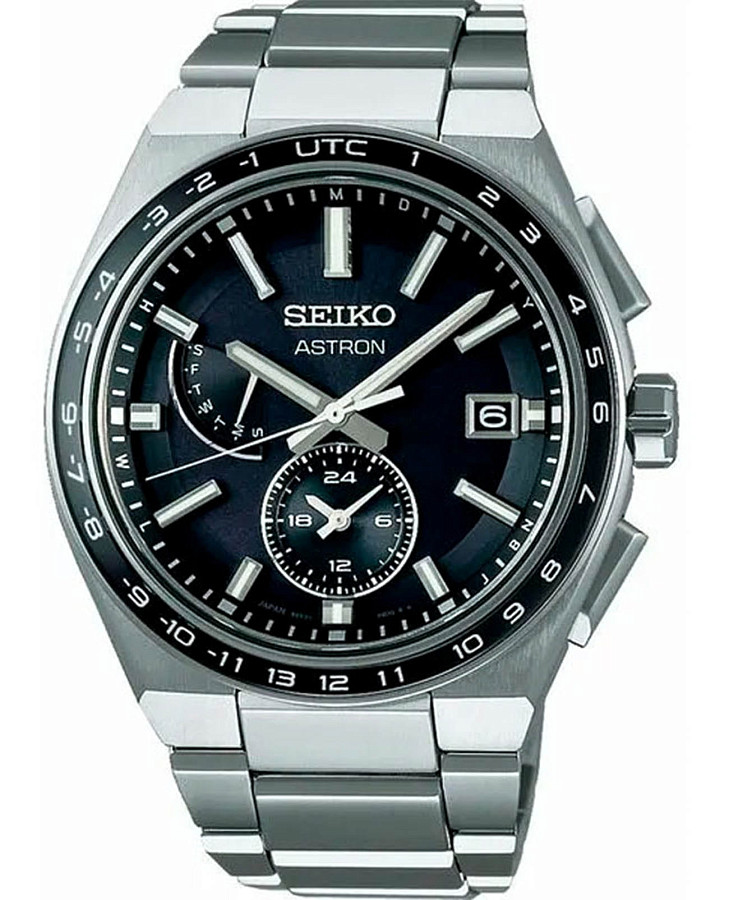 Часы Seiko Astron Nexter Solar Radio SBXY039 — мужские, черный