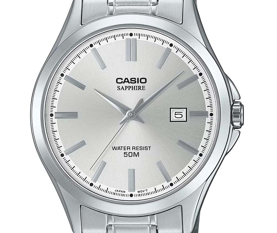 Часы Casio Collection Standard MTS-115D-7A — кварцевые, сталь металл