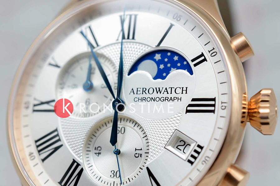 Часы Aerowatch Les Grandes Classiques 78990 RO03 — кожаный, мужские