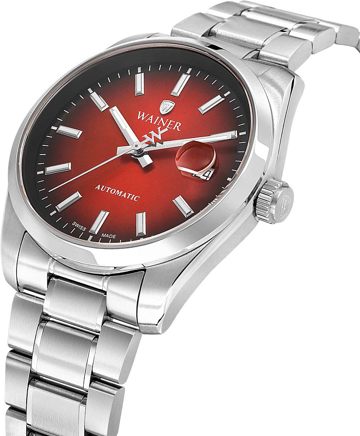 Часы Wainer Classic WA.25600-B — механические, сталь металл