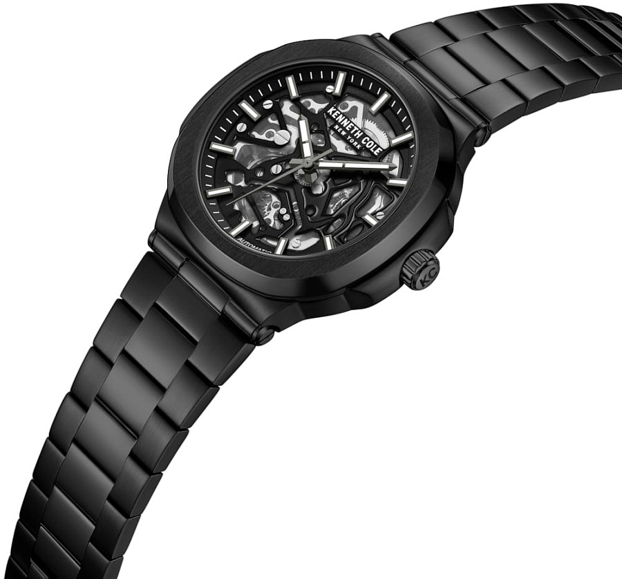 Часы Kenneth Cole Automatic KCWGY0046202 — черный, металл сталь