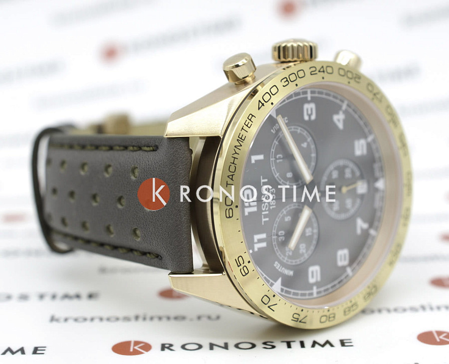 Часы Tissot PRS 516 Chronograph T131.617.36.082.00 — коричневый, сталь