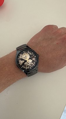 Фото покупателя: Швейцарские механические керамические наручные часы Rado True Automatic Open Heart R27100162