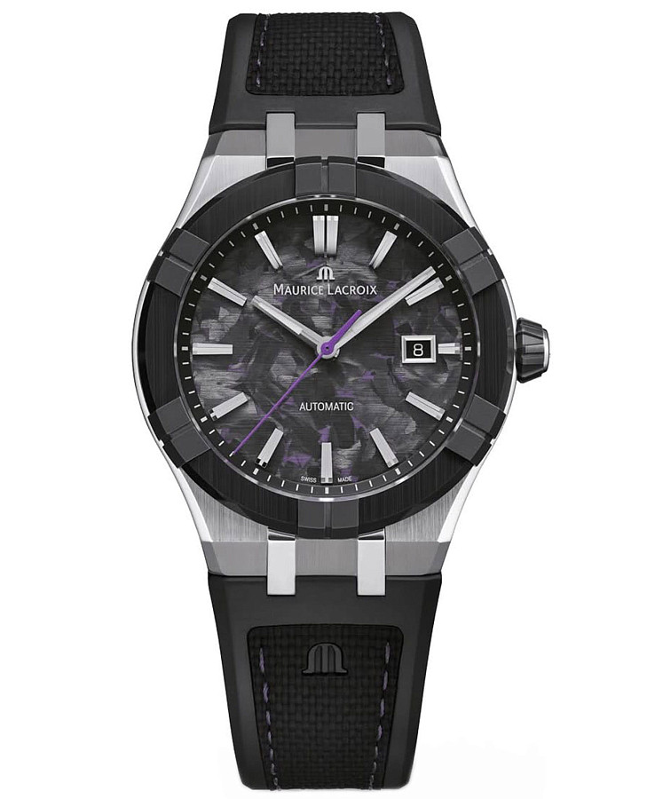 Часы Maurice Lacroix Aikon-Ic Frozen Carbon AC6008-SSL20-431-2 — мужские, серый