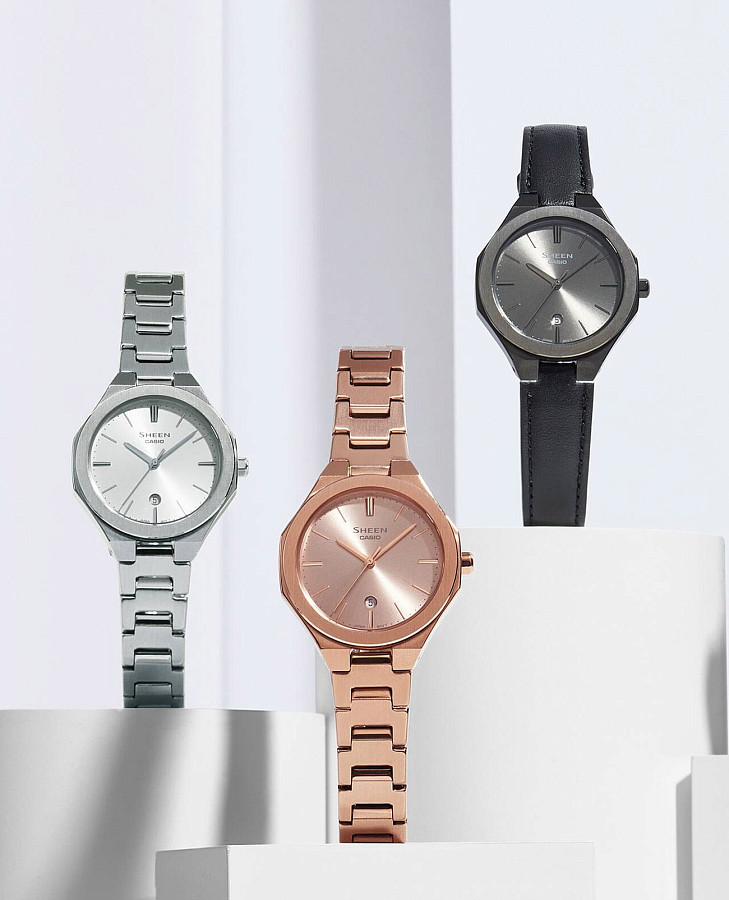 Часы Casio Sheen SHE-4563BL-8AUDF — кварцевые, сталь металл