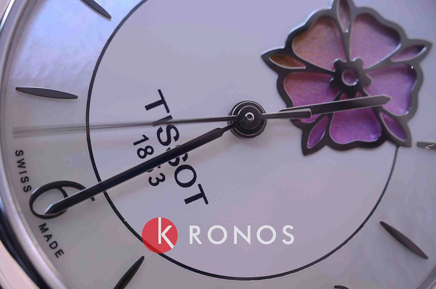 Часы Tissot Lady Heart Flower Powermatic 80 T050.207.11.117.05 — женские, нержавеющая сталь