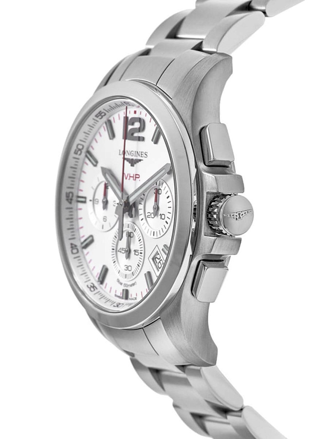 Часы Longines Conquest V.H.P. L3.717.4.76.6 — кварцевые, металл сталь