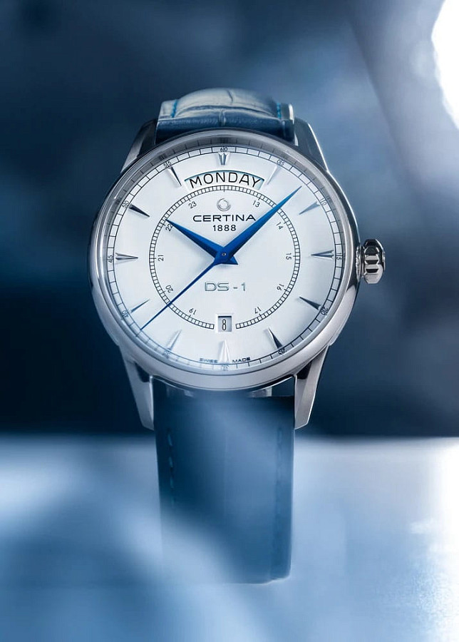 Часы Certina DS-1 Day-Date C029.430.16.011.00 — белый, механические