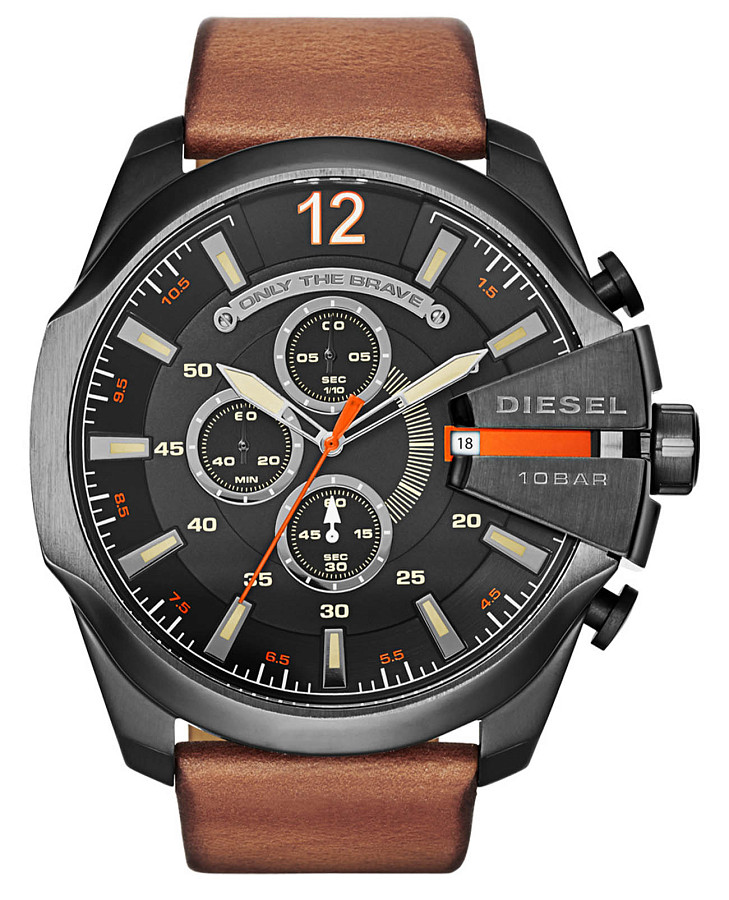 Часы Diesel Mega Chief DZ4343 — мужские, черный