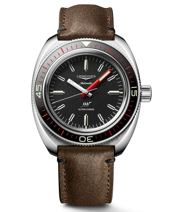 Часы Longines Ultra‑Chron L2.836.4.52.2 — мужские, черный
