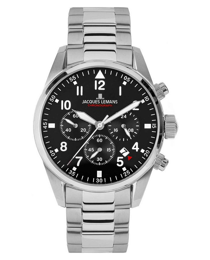 Часы Jacques Lemans 42-2C — мужские, серебристый