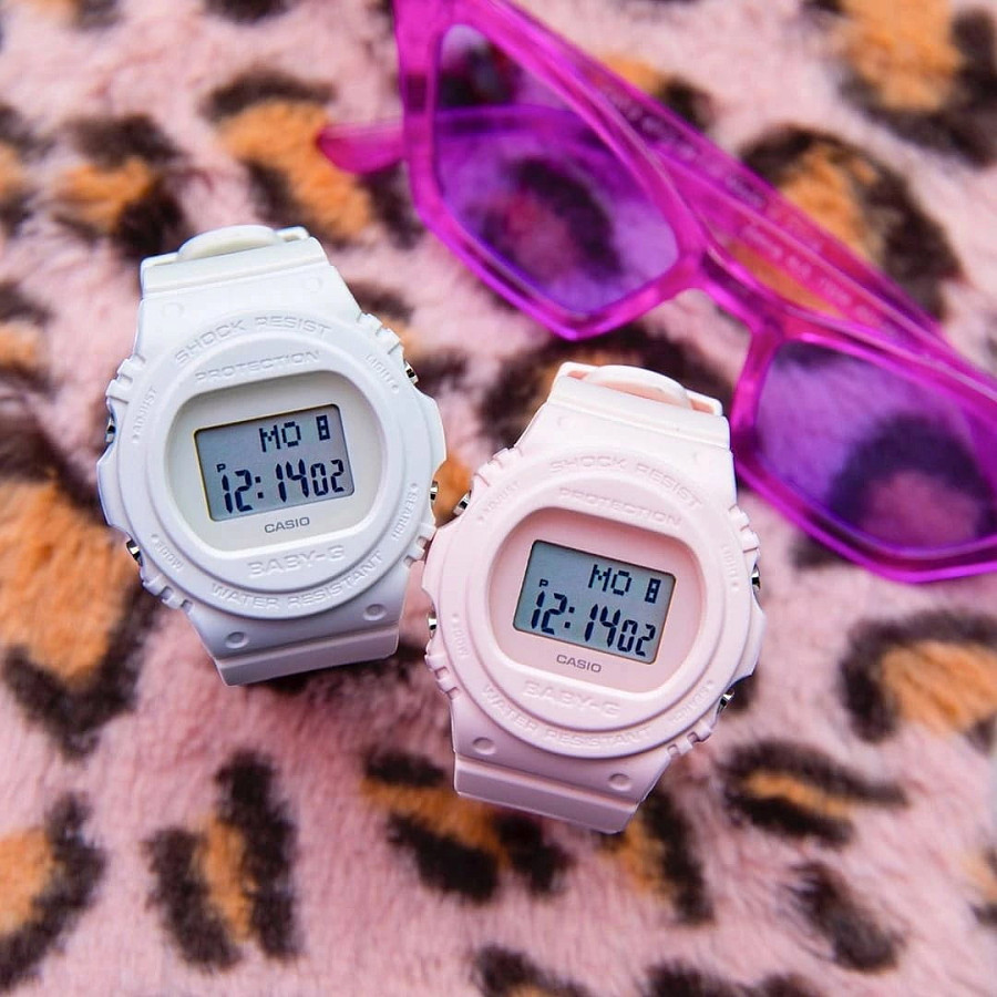 Часы Casio Baby-G BGD-570-7DR (BGD-570-7) — белый, пластик