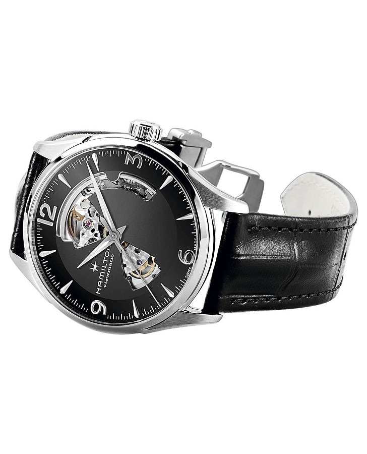 Часы Hamilton Jazzmaster Open Heart Auto H32705731 — черный, сталь