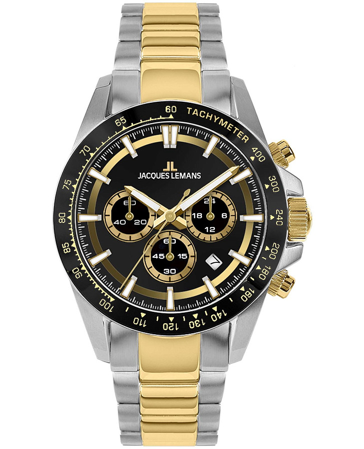 Часы Jacques Lemans Liverpool Diver 1-2207D — мужские, черный