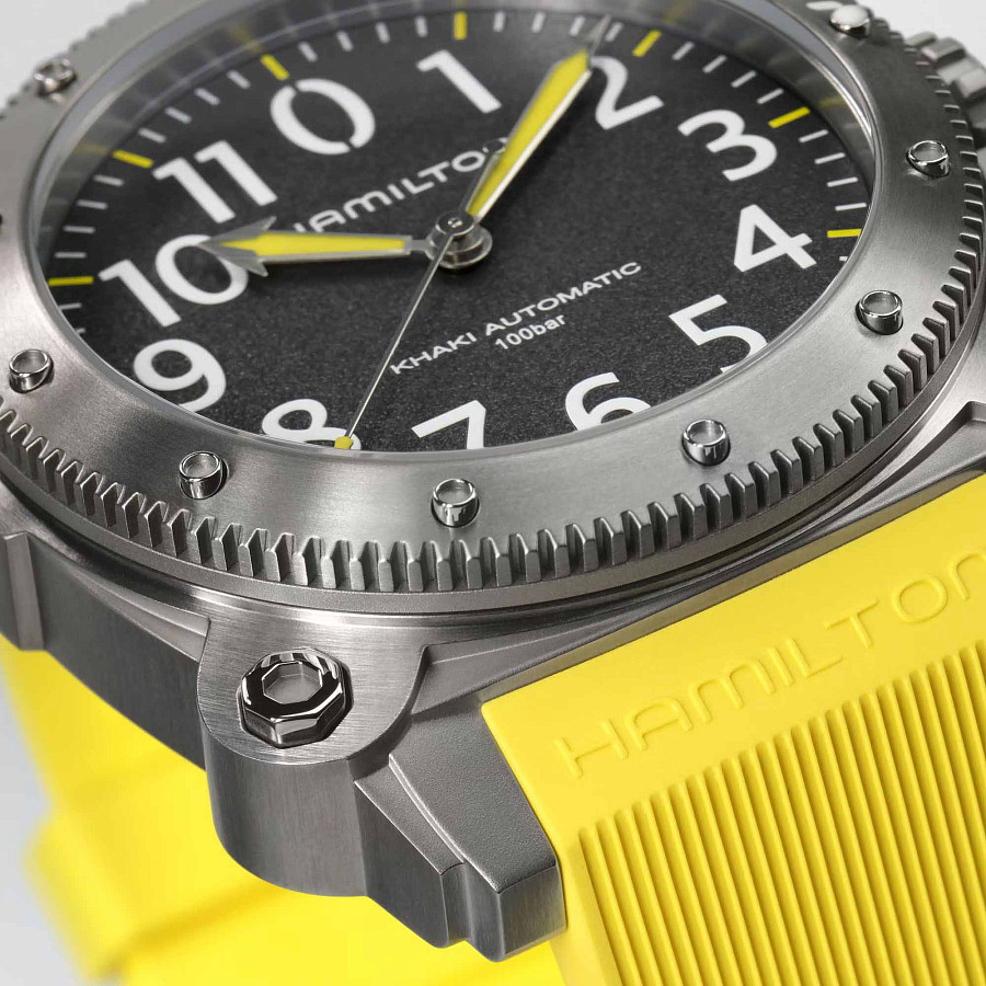 Часы Hamilton Khaki Navy Belowzero Auto Titanium H78535380 — механические, Швейцария, мужские