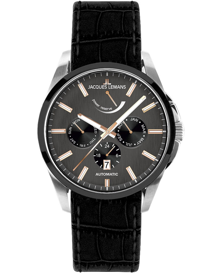 Часы Jacques Lemans Derby 1-2204O — мужские, серый