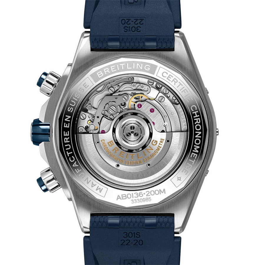 Часы Breitling Super Chronomat B01 44 AB0136161C1S1 — каучук, мужские