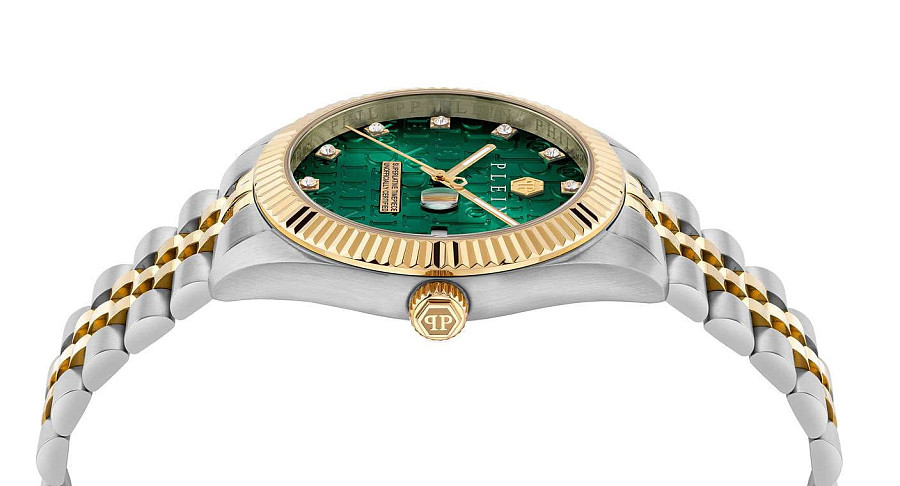 Часы Philipp Plein Date Superlative Gent PWMFA0325 — мужские, нержавеющая сталь с pvd-покрытием