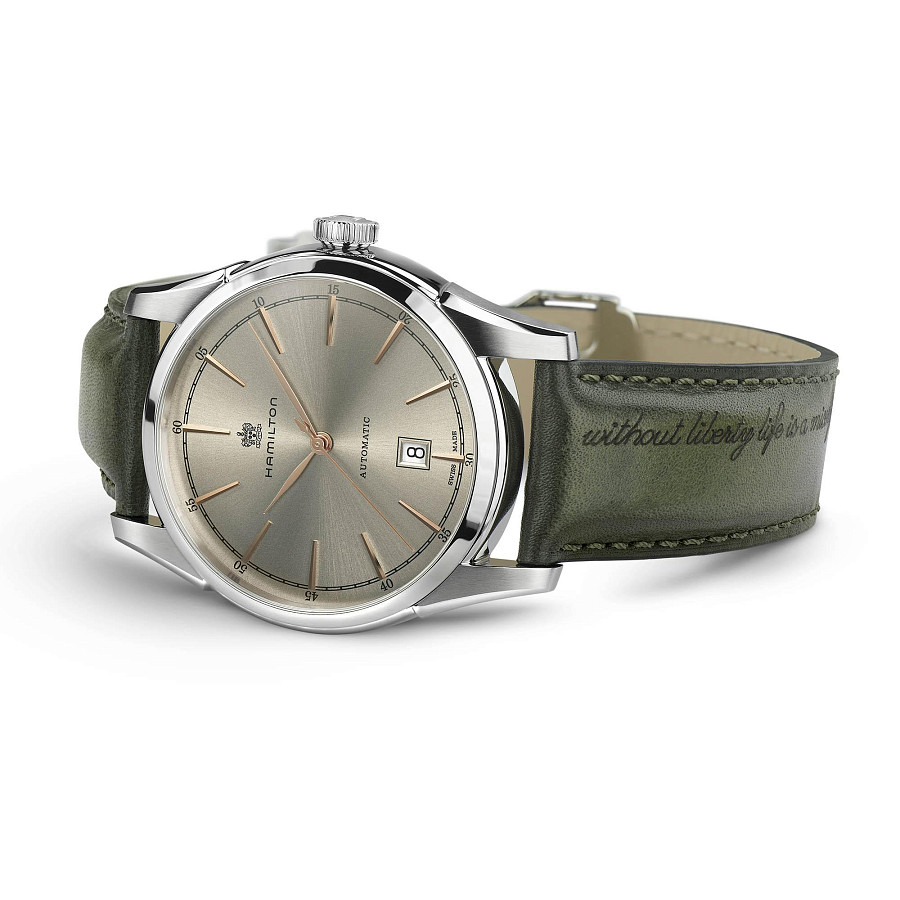 Часы Hamilton American Classic Spirit of Liberty Auto H42415801 — механические, металл сталь