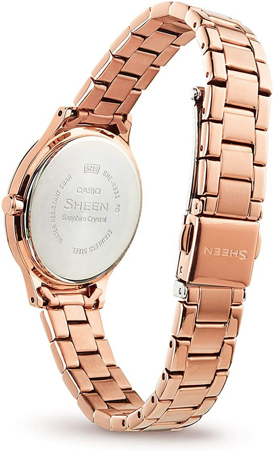 Часы Casio Sheen SHE-4533PG-4AUER — металл сталь, Япония
