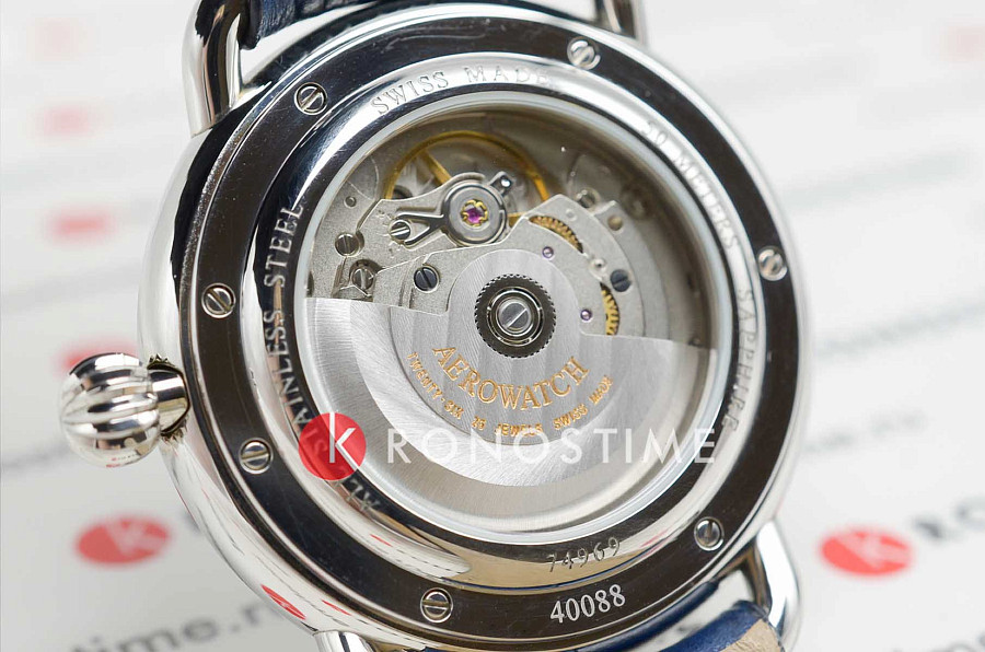 Часы Aerowatch 74969 AA03 — мужские, кожаный