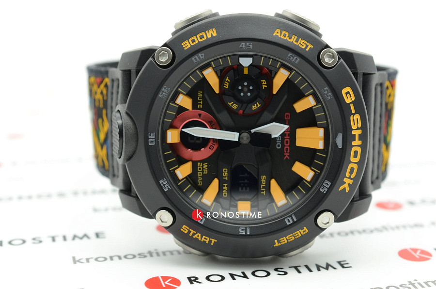 Часы Casio G-Shock GA-2000BT-1A — пластик, мужские