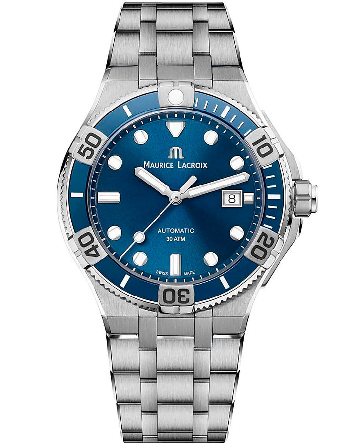 Часы Maurice Lacroix Aikon Venturer AI6058-SS002-430-1 — мужские, синий