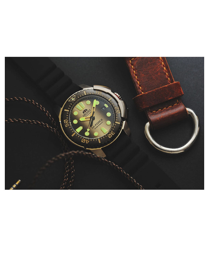 Часы Orient M-Force RA-AC0L05G (RN-AC0L05G) — механические, сталь металл