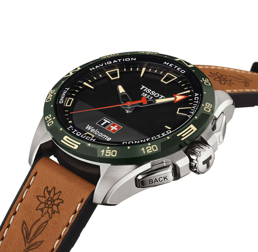 Часы Tissot T-Touch Connect Solar T121.420.47.051.09 — кварцевые, керамика металл титан