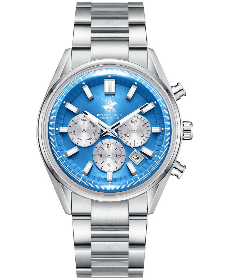 Часы Beverly Hills Polo Club BP3781X.390 — мужские, голубой